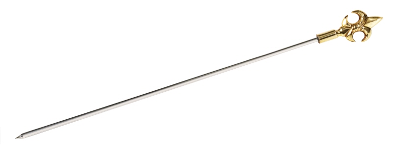 Fleischspieß, Edelstahl, mit fr. Liliegriff, L: 30,5 cm, Klingenlänge: 25 cm