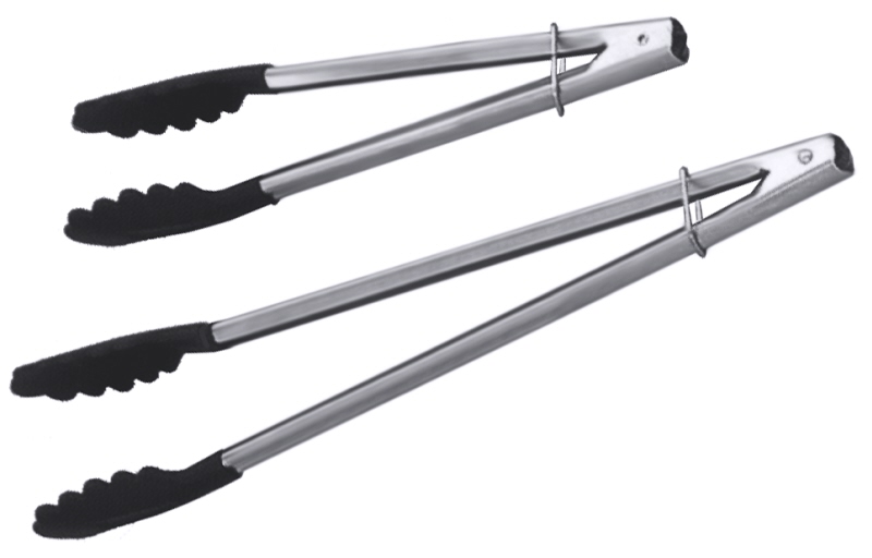 Bratzange, beschichtet, Polyamid, Edelstahl, L: 23 cm