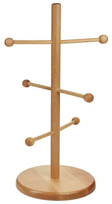 Brezelständer, Buchenholz, D: 20 cm, H: 50