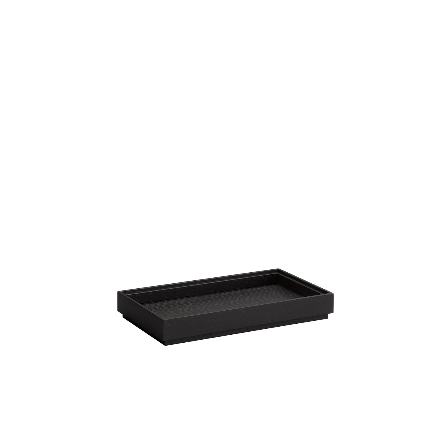 GN 1/3 Holzbox VALO, Eichenholz schwarz lackiert, 32,5 x 17,6 cm, H: 4,5 cm