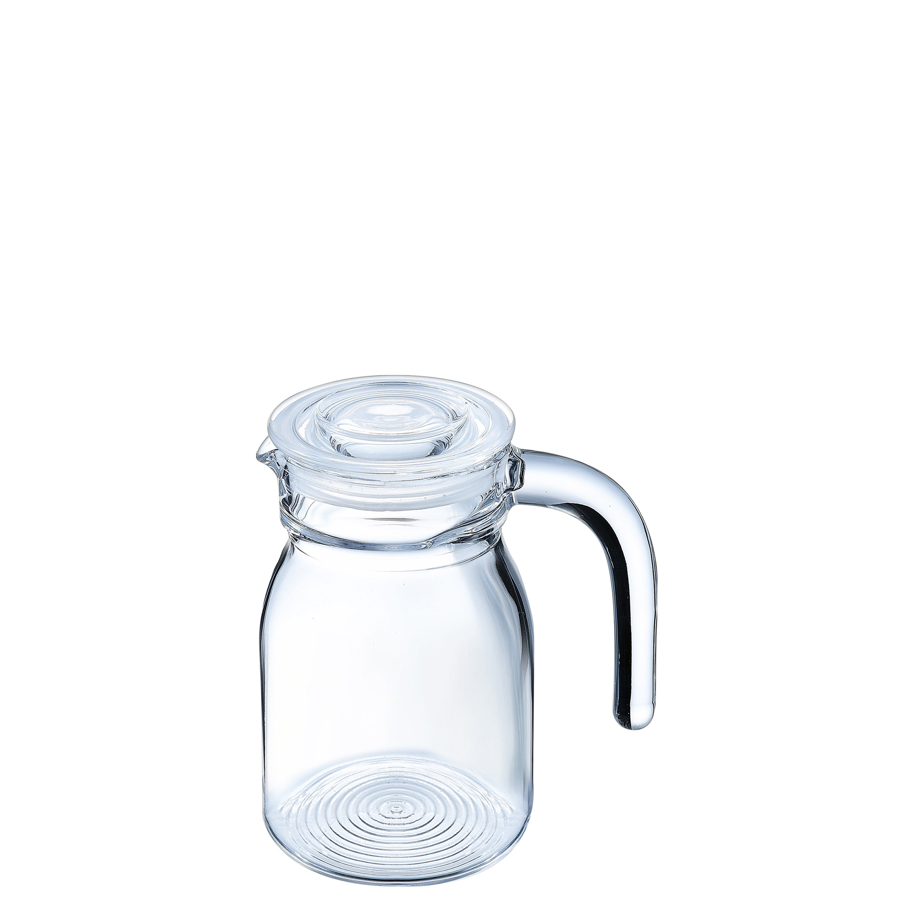 Kühlschrankkrug Spring m. Glasdeckel 50 cl, I: 500 ml, H: 155 mm, D: 130 x 90 mm