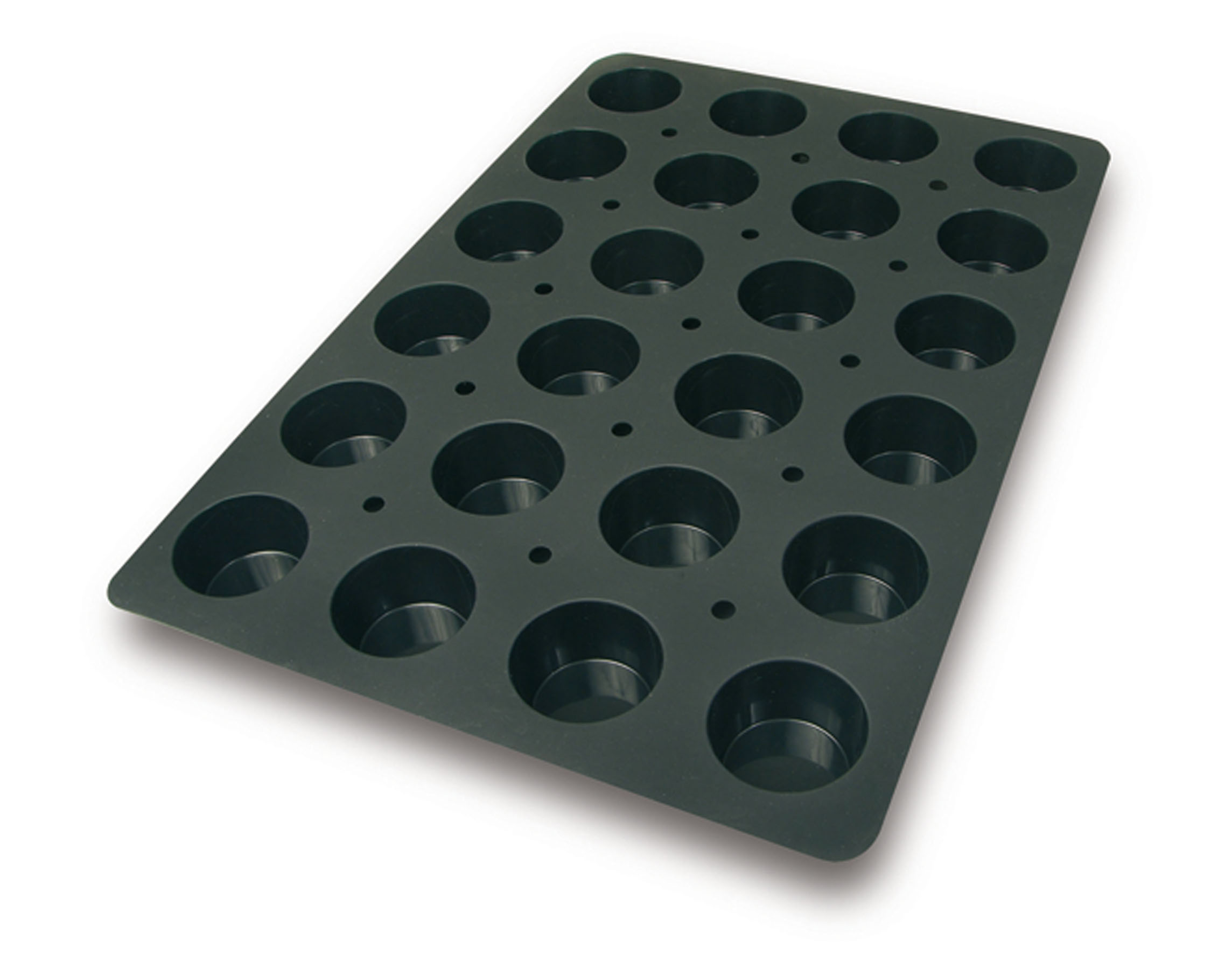 Silikon - Backform 400 x 600 mm, Muffin, 24 x 122 ml, D: 69 mm, H: 39 mm