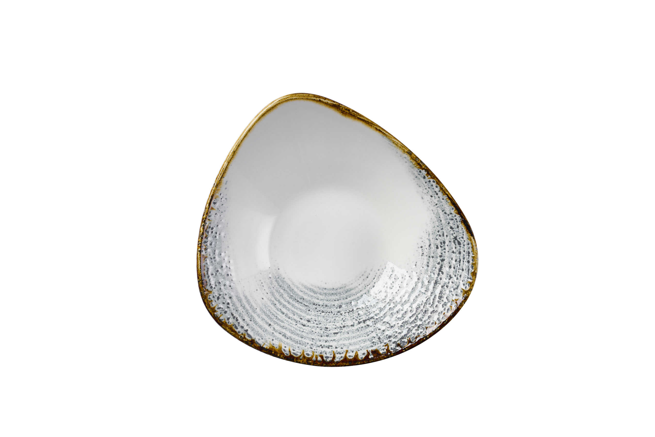 Churchill, Homespun Accents : Jasper Grey - Schale dreieckig, 23,5 cm/ 0,6 ltr.