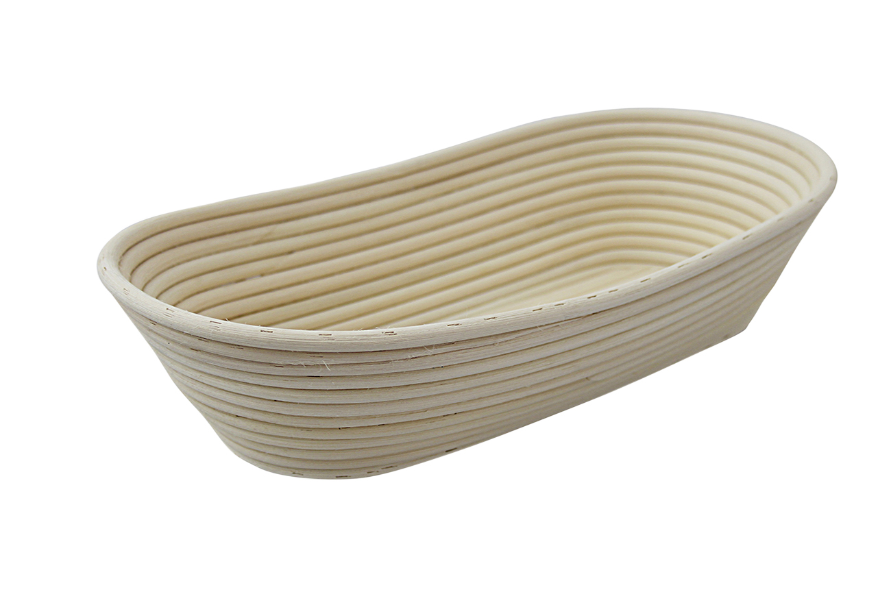 Brotform, Gärkorb oval, Peddingrohr, 360 x 200 mm, 2000 g
