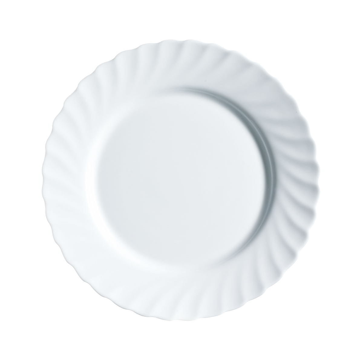 Arcoroc, Trianon - Teller flach, uni, weiss, 24,5 cm