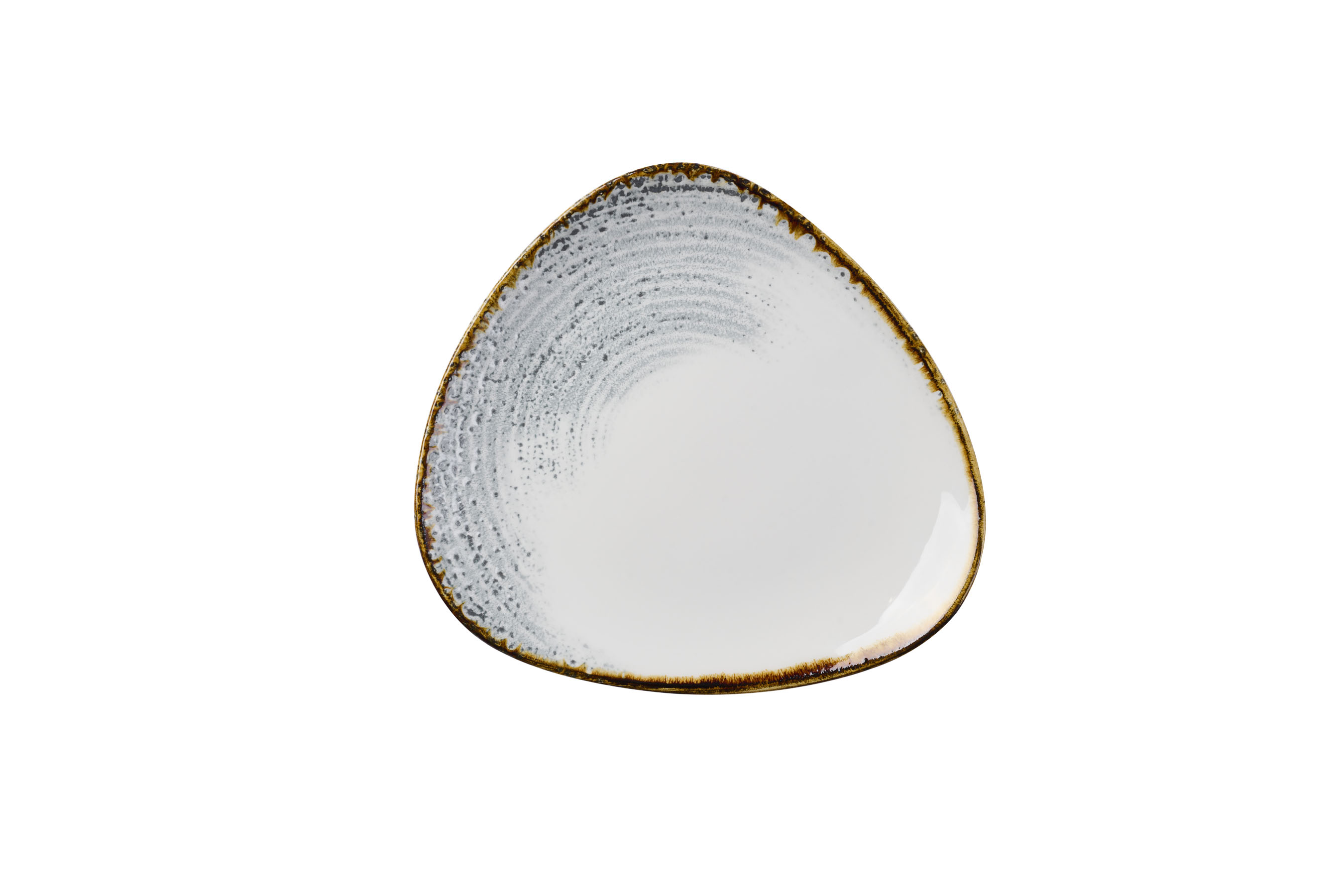 Churchill, Homespun Accents : Jasper Grey - Teller flach dreieckig, 24,5 cm