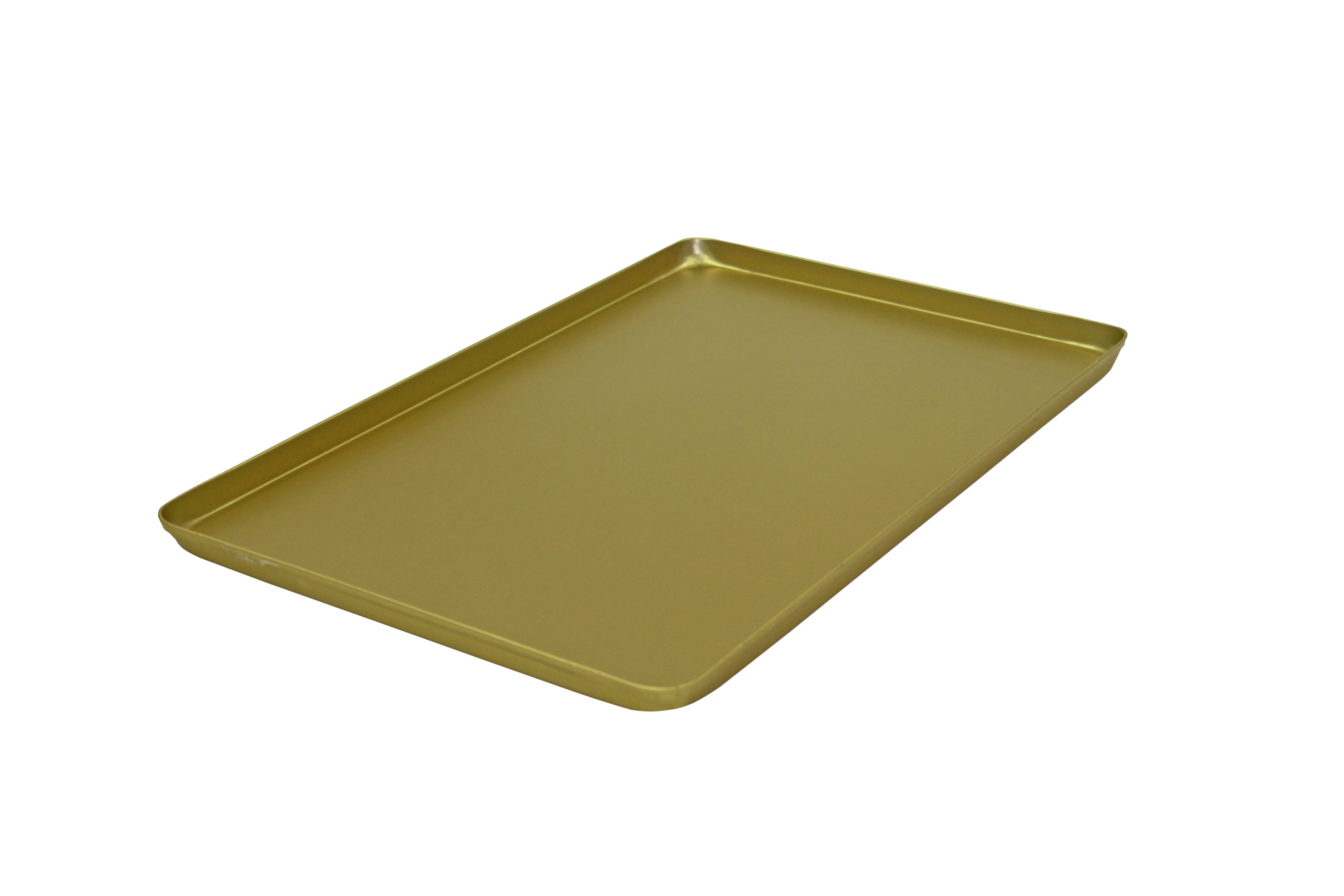 Ausstell-, Thekenbleche gold, Alu, eloxiert, 320 x 480 x 20 mm