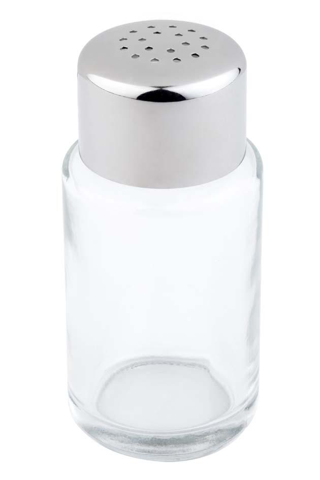 Salz / Pfefferstreuer D: 4 cm, H: 9 cm, Glas, 18 Löcher (je D: 1,35 mm)