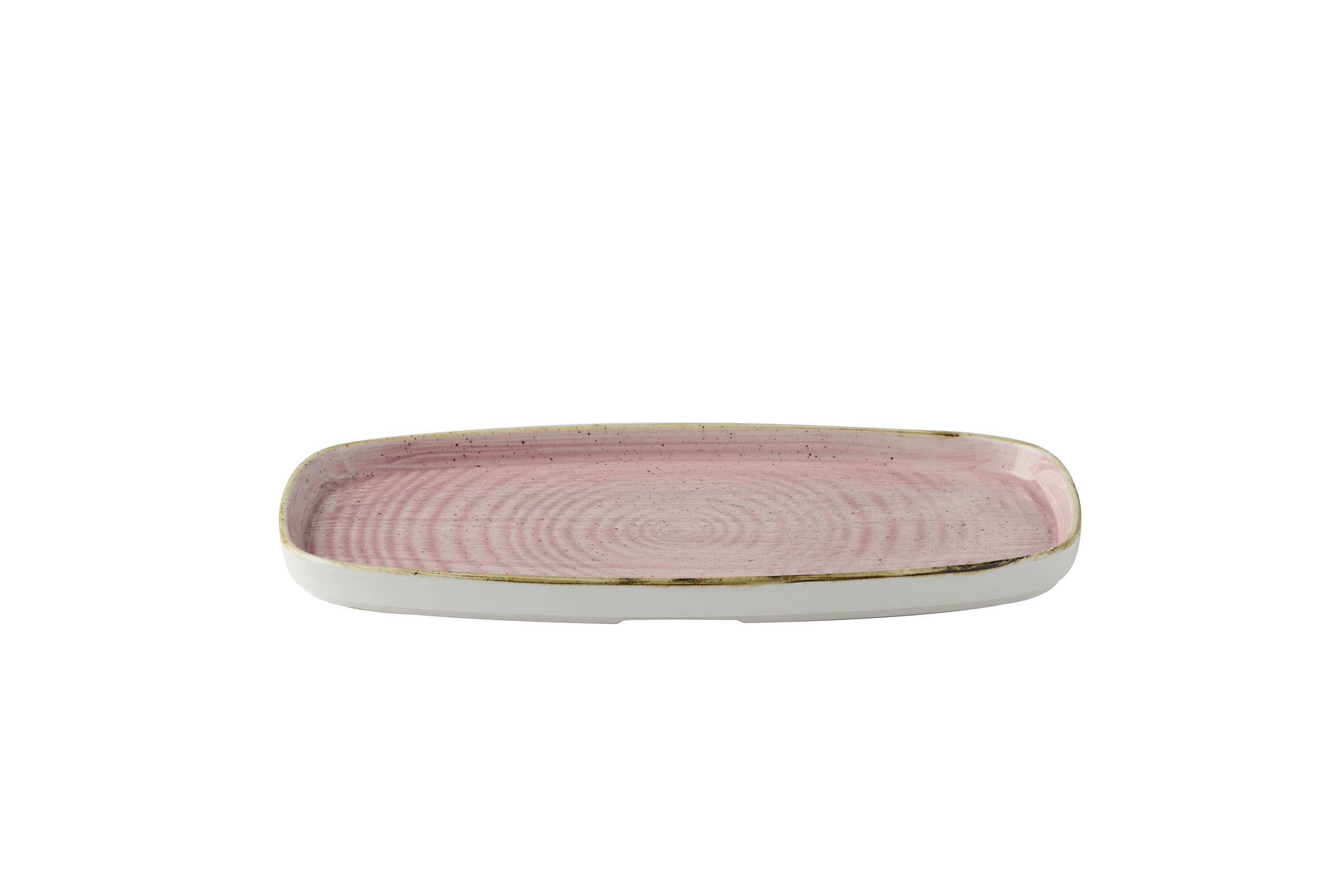 Churchill, Stonecast : Petal Pink - Chefs Platte rechteckig m. erhöhten Rand, 30 x 15,4 x 2 cm
