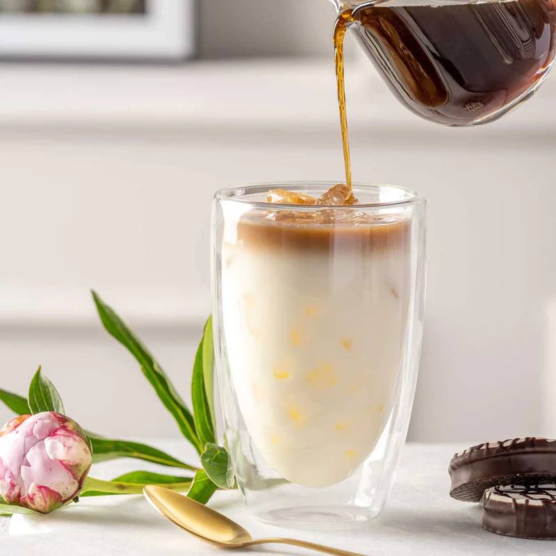 Leonardo, Duo : Latte Macchiato-Becher doppelwandig, 2er-Set, I: 400 ml, D: 9 cm, H: 14 cm