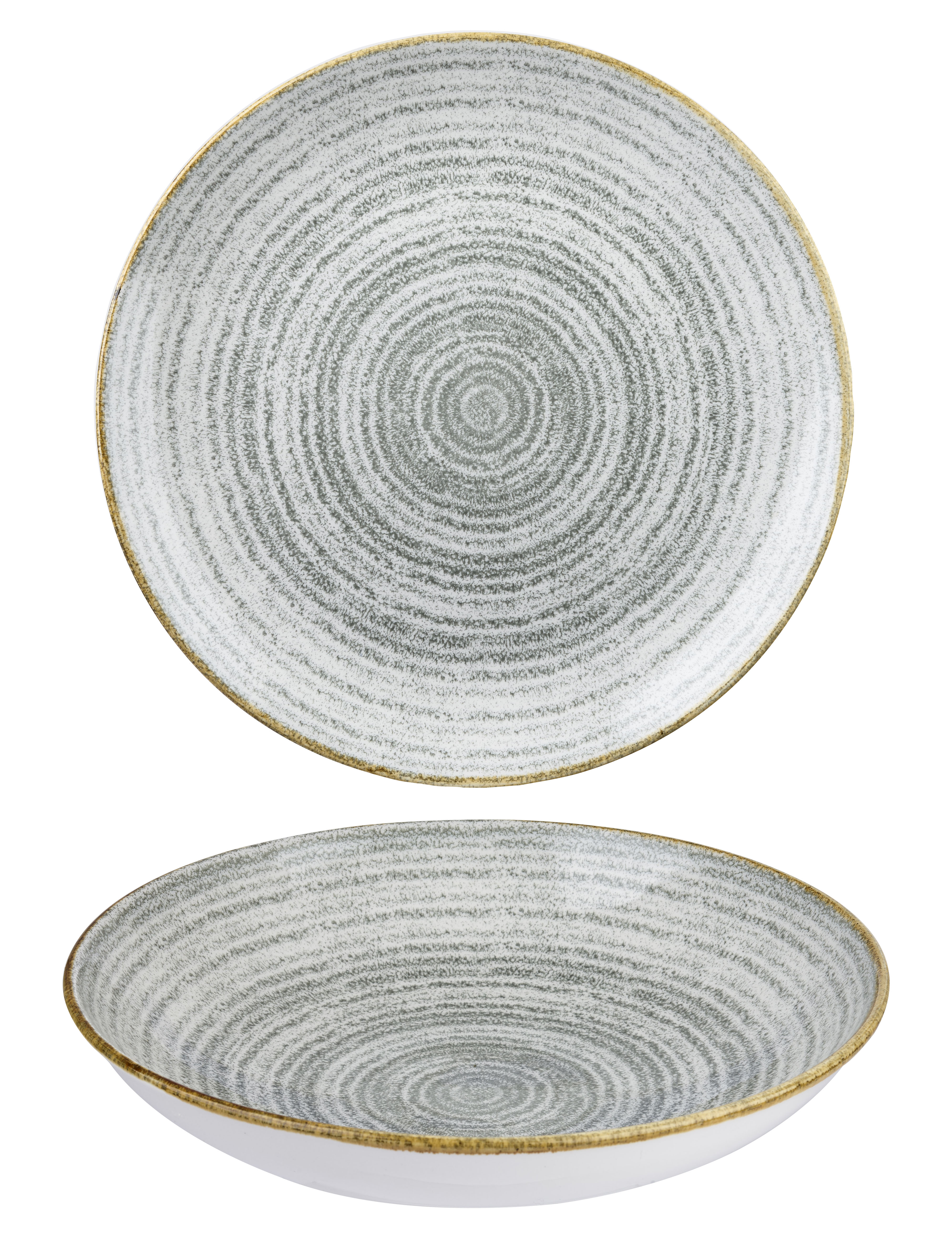 Churchill, Homespun : Stone Grey - Teller tief Coup, 24,8 cm/ 1,11 ltr.