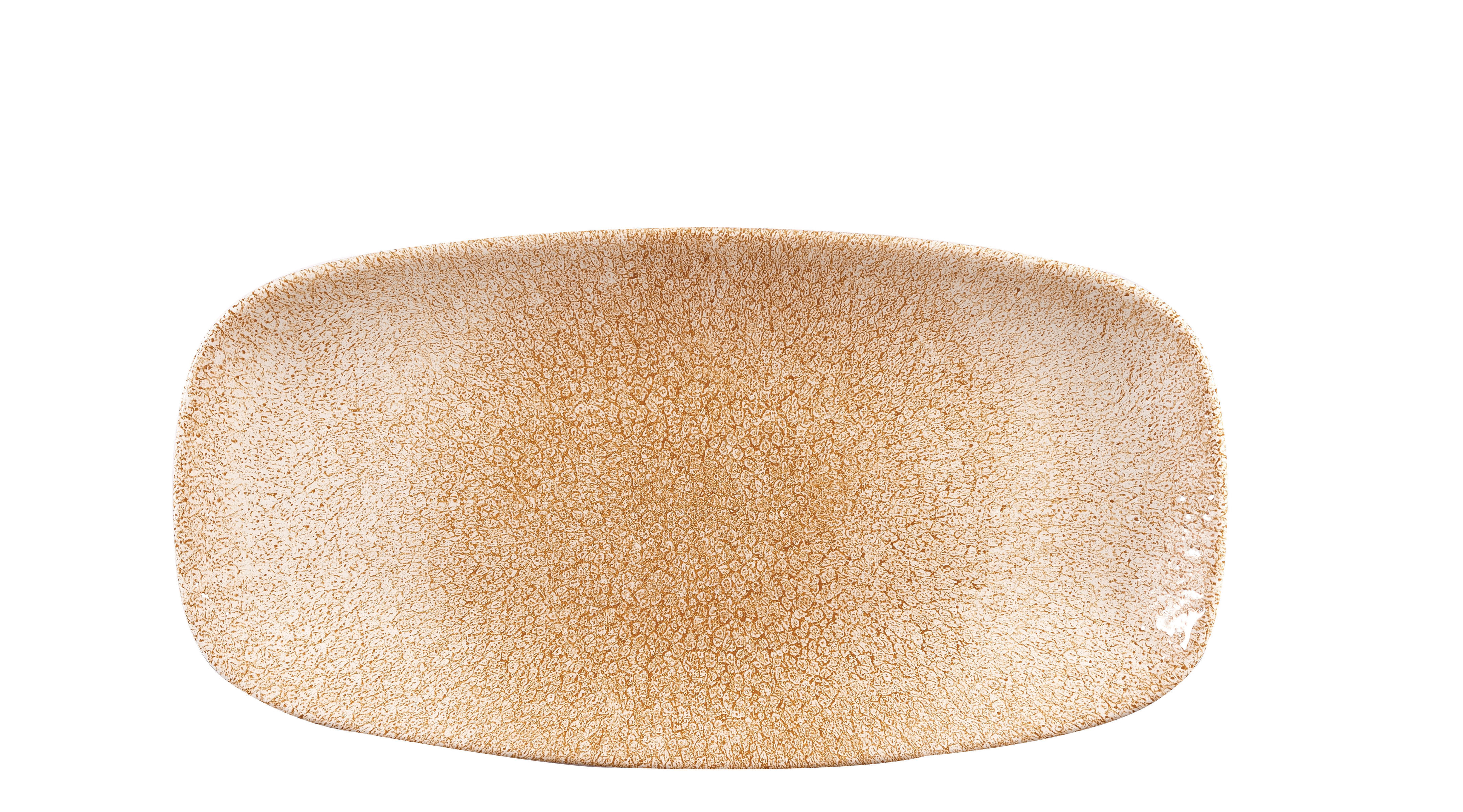 Churchill, Raku : Garnet Orange - Platte rechteckig, 29,8 x 15,3 cm