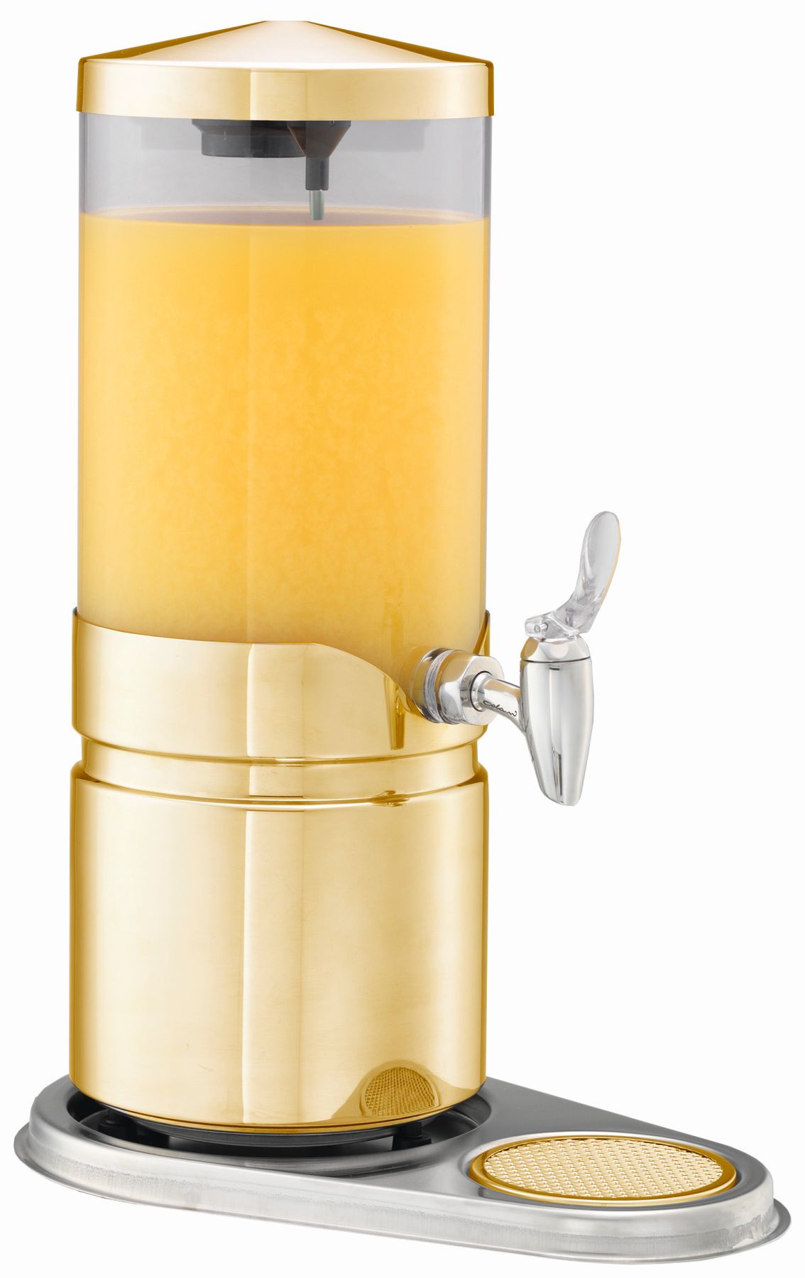 ELEGANCE Saftkanne Aktiv, 5 ltr., Deckelrührsystem, Gold, L: 370 mm, B: 235 mm, H: 495 mm