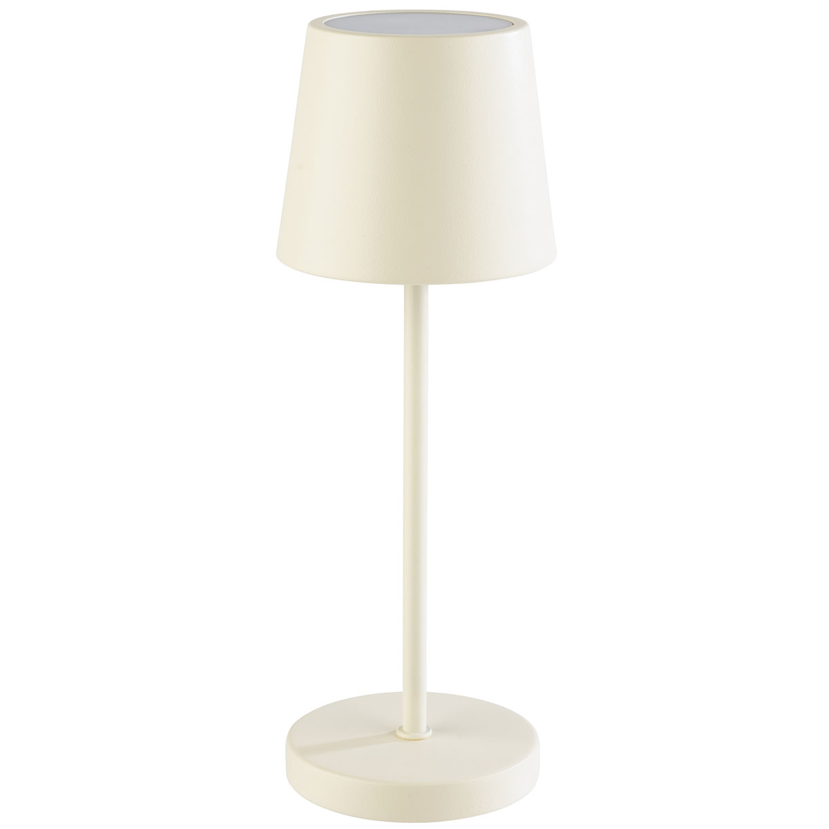 Tischleuchte MERLE MINI, Metall, Farbe: whisper white, 1x LED 1,0 W / 100 lm, dimmbar in 3 Stufen, D: 9 cm, H: 25 cm