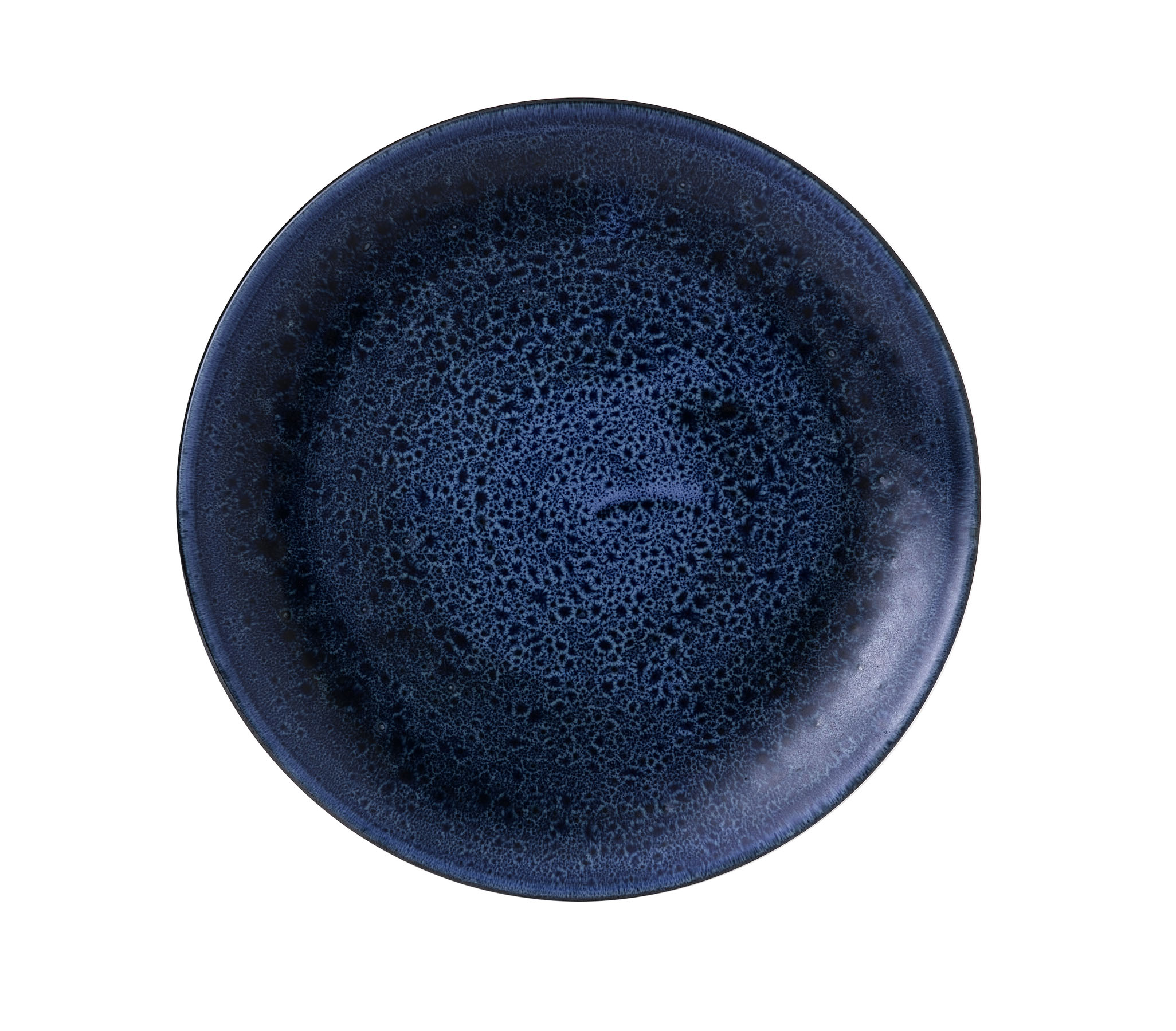Churchill, Stonecast Plume : Ultramarine - Teller flach Coup, 26 cm