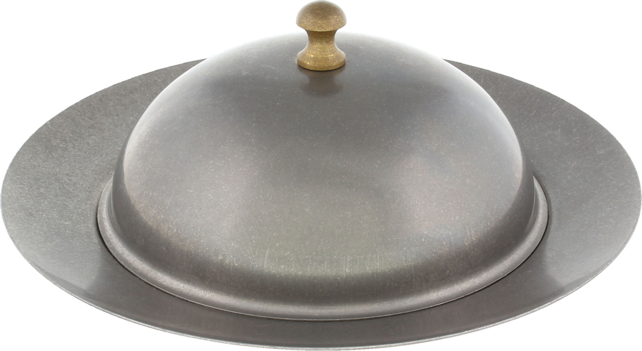 Playground, Edelstahl - SPOTLIGHTS : Teller, rund m. Cloche, silberfarben, 20 cm/ 0,25 ltr.