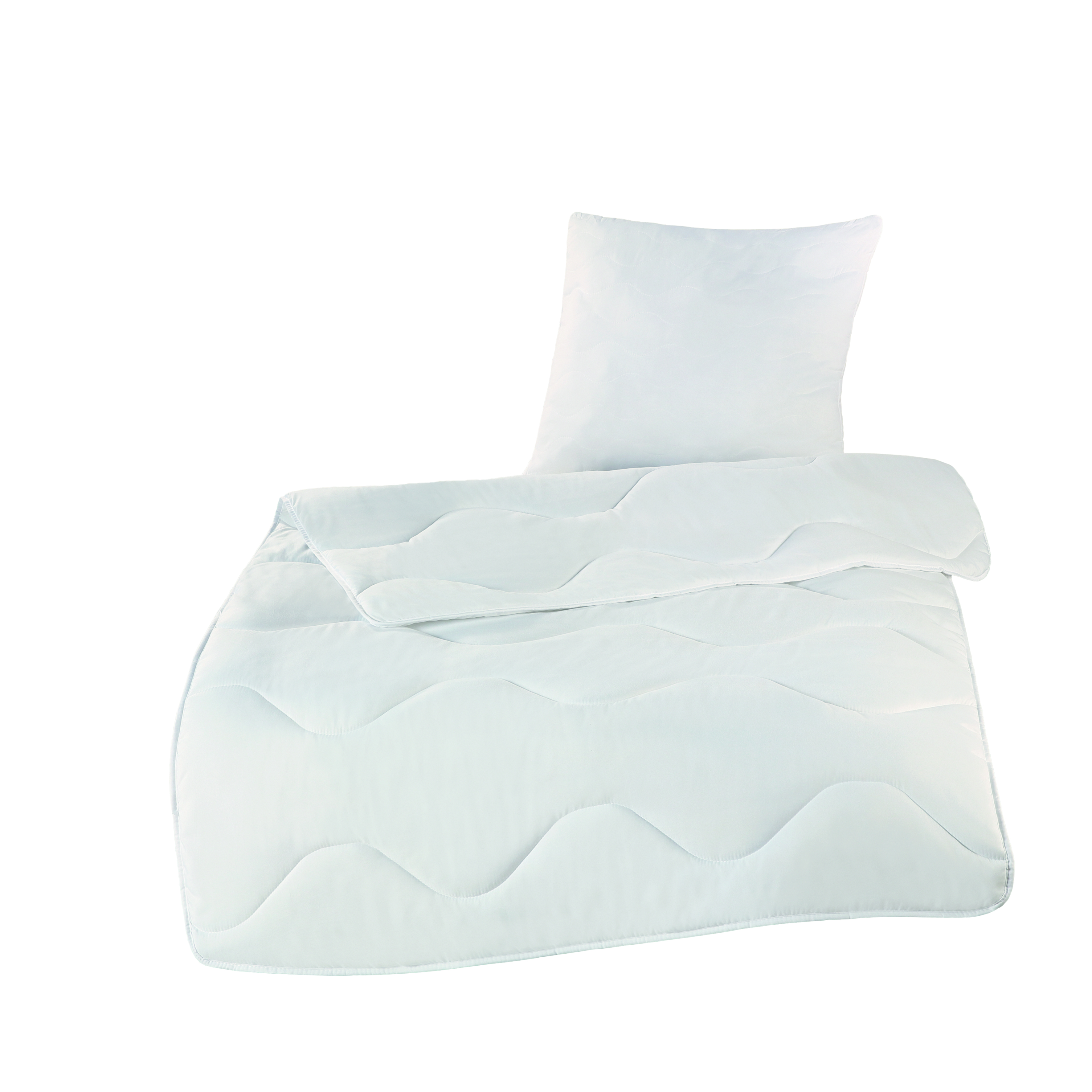 Bettenset 2-teilig, 100% PES Hohlfaser