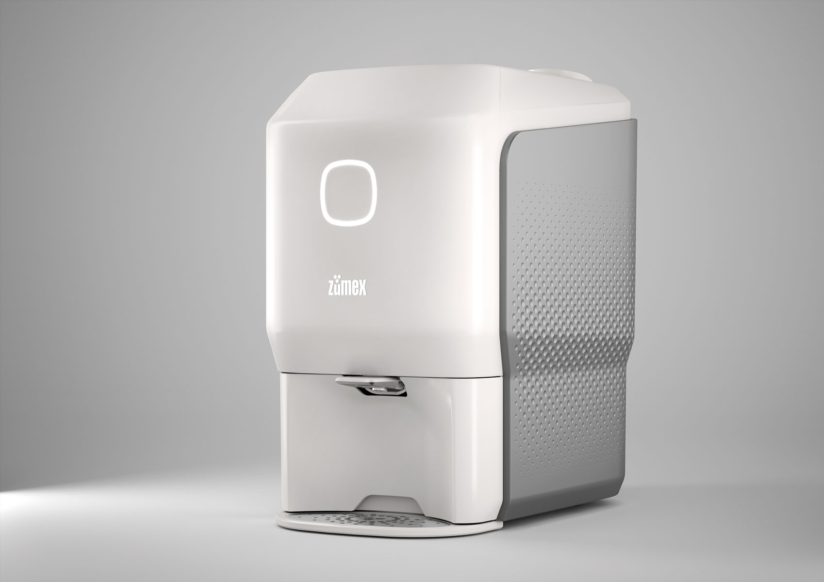 ZUMEX - SOUL SERIES 2, Saftpresse, KIT M: 6,4 - 8,1 cm, 30 x 48 x 53,7 cm, Farbe: White Smoke Grey