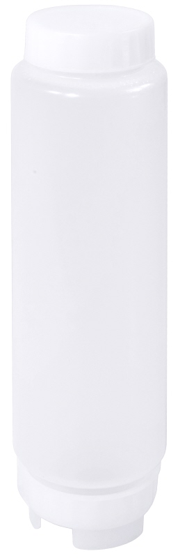 Quetschflasche mit Mittelmembrandeckel, I: 0,5 ltr., D: 6 cm, H: 21 cm, PE