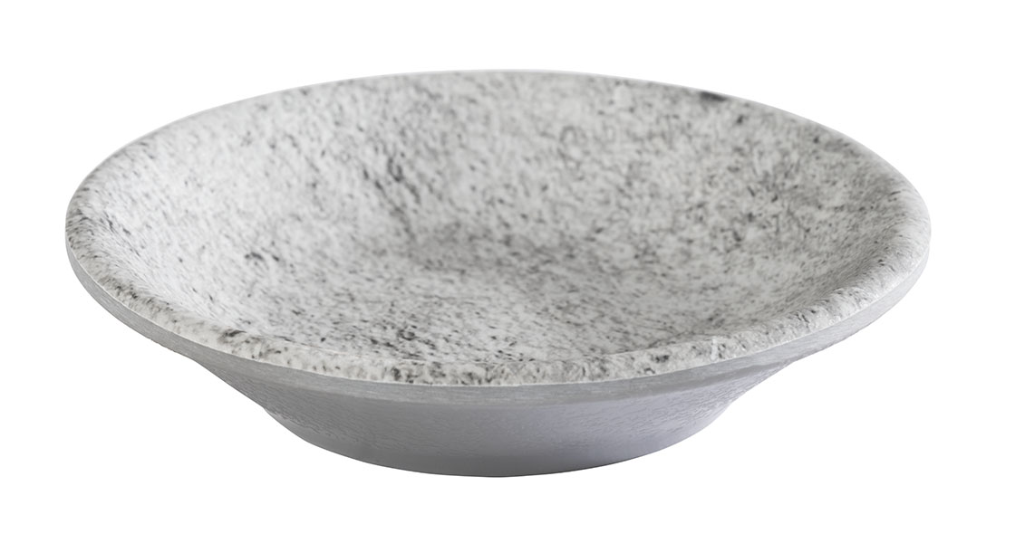 Schale ELEMENT, Melamin, D: 8 cm, H: 2 cm, I: 0,01 ltr., Farbe: Betonoptik