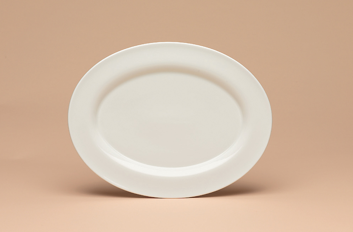 Schönwald, Generation - Platte m. Fahne, creme, uni, 38 cm