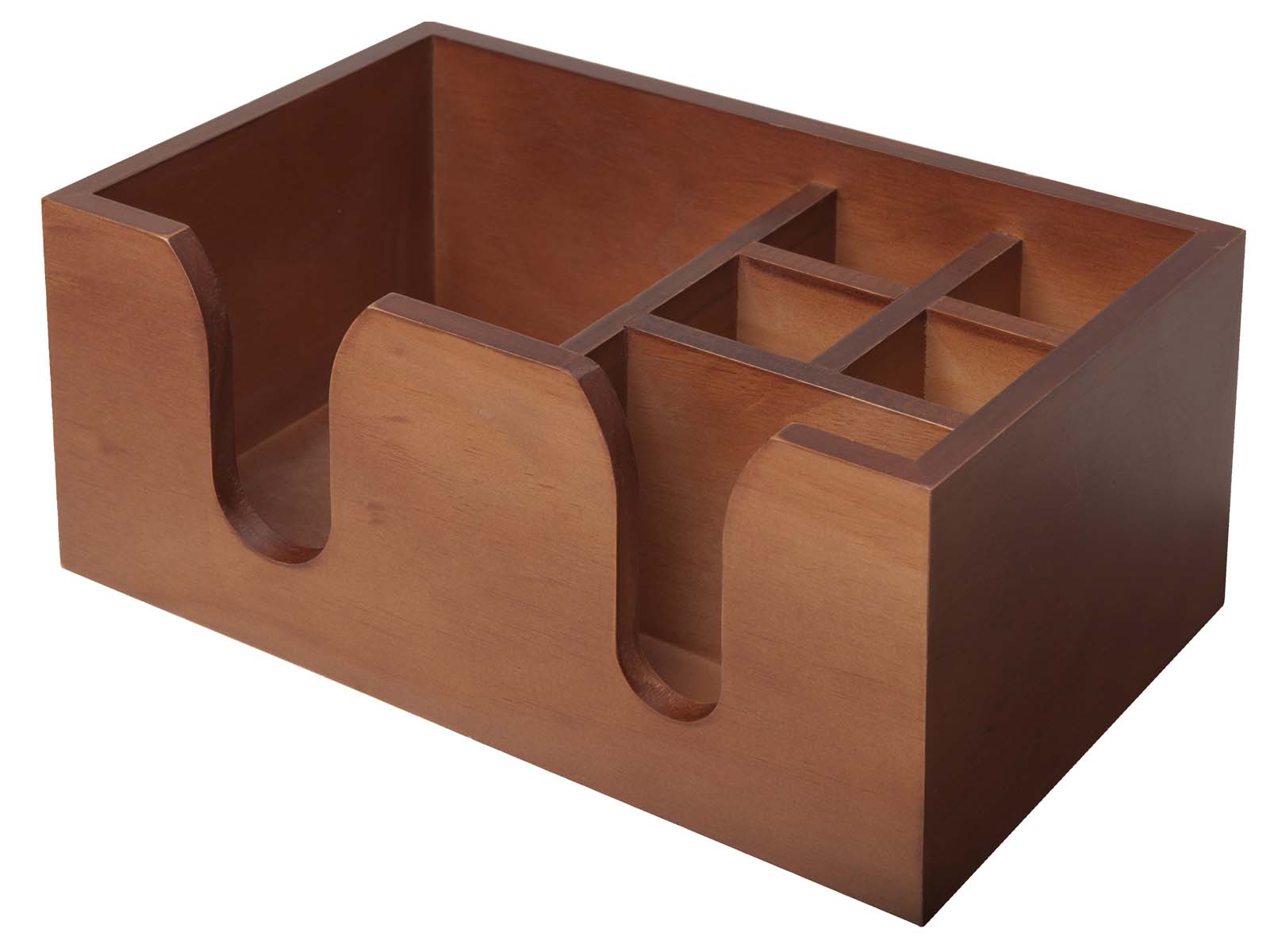 Bar Caddy, Walnussholz, 6-teilig, 26 x 15,5 x 11 cm