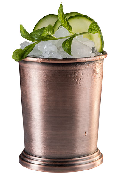 Becher JULEP MUG D: 8,5 cm, H: 10 cm, I: 0,35 ltr., Edelstahl, Antik-Kupferlook