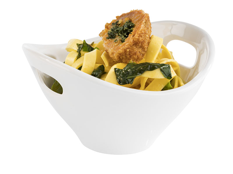 Schale MINI 13 x 12 cm, H: 7,5 cm, Melamin, weiss, 0,18 ltr.