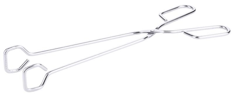 Grillzange mit Gelenk, Edelstahl, L: 30 cm