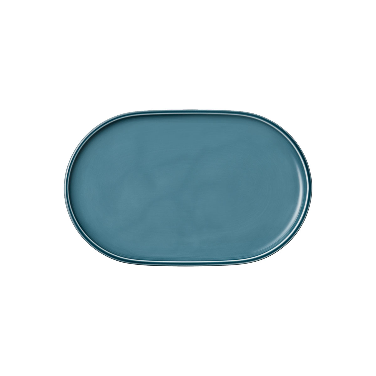 Schönwald, Companion - Platte oval coup, petrol, 30 x 19 cm