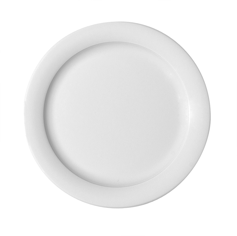 Bauscher, Dimension - Teller flach Fahne, weiss, uni, 20 cm