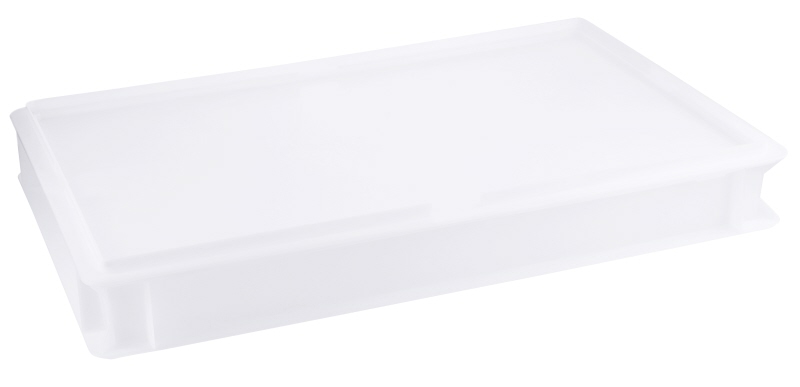 Pizzaballenbehälter, weiß, PE, 60 x 40 x 7,5 cm