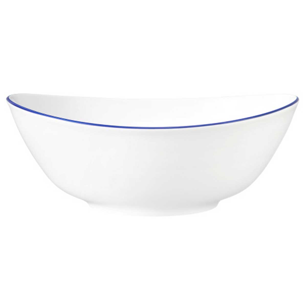 Seltmann Weiden, Modern Life : 10873 Blue Line - Schüssel oval 5240, 25,5 cm/ 1,90 ltr.