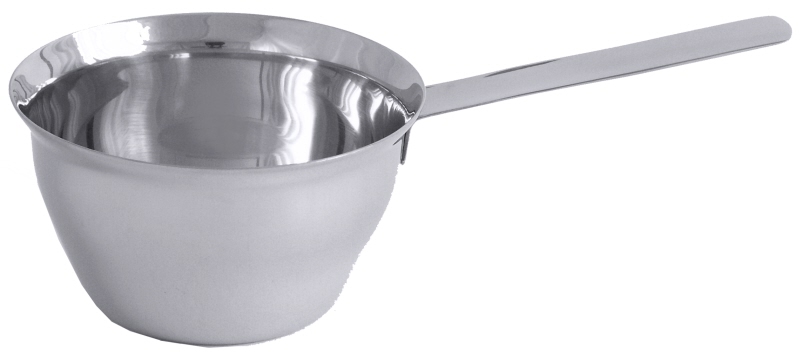 Russische Tasse, glatter Schüttrand, I: 0,15 ltr., D: 11 cm, H: 4 cm, Stiellänge: 9 cm