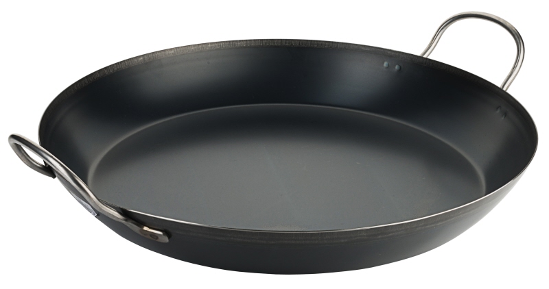 Paella-Eisenpfanne, gebläut, D: 47 cm, H: 6,5 cm