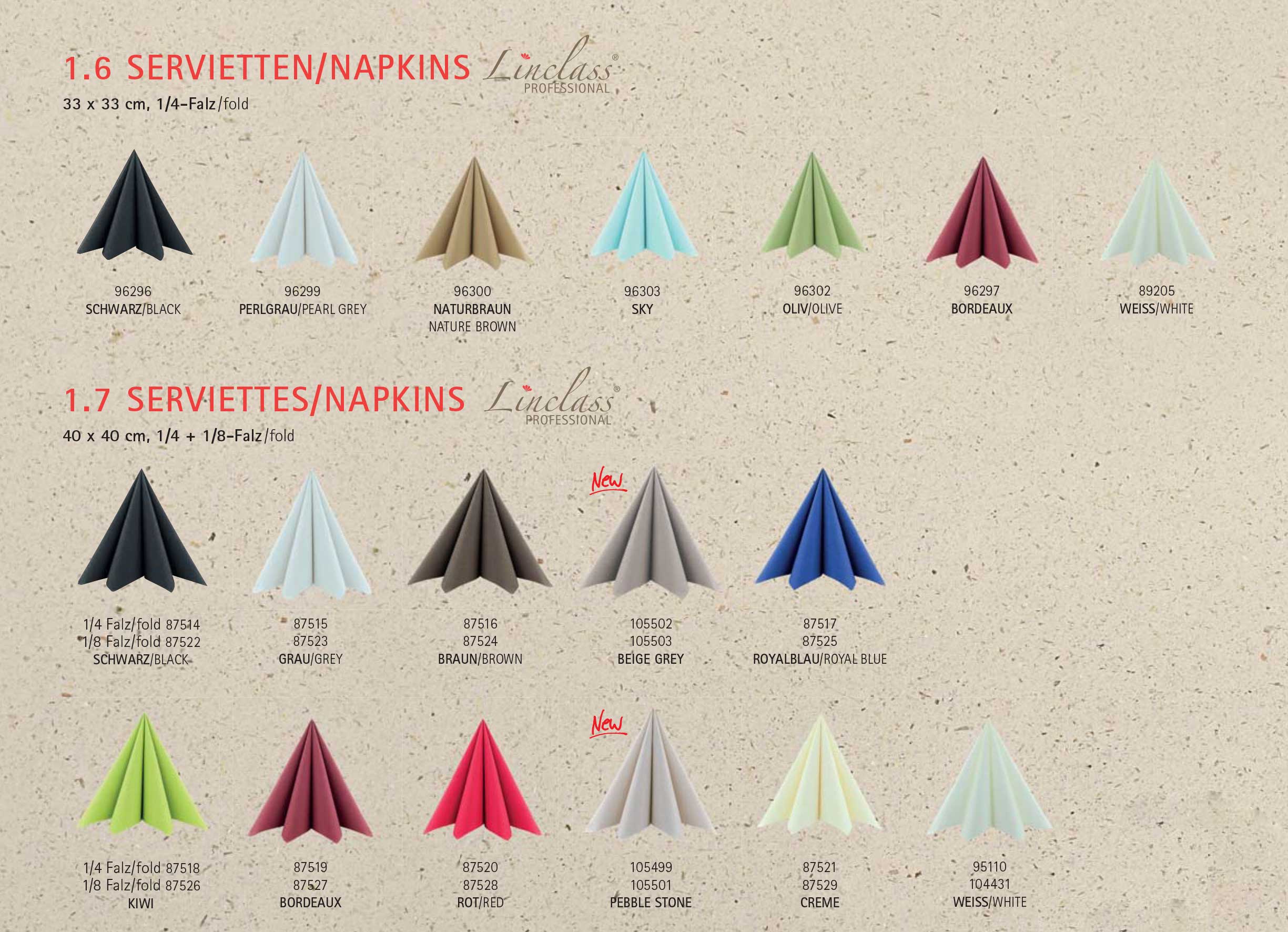 Servietten - BASIC UNI Linclass-Professional