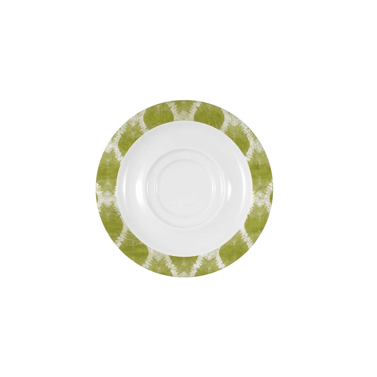 Bauscher Care, Calmera : 426386 Green - Spezialuntertasse rund mit Doppelspiegel, 16 cm