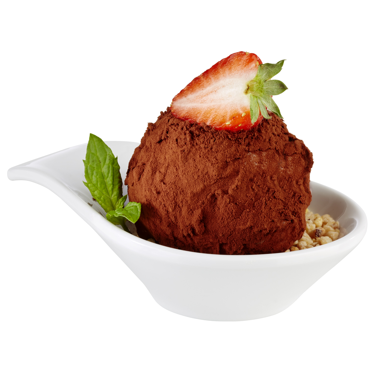 Schale FRIENDLY, PET, 11,5 x 7,5 x 3 cm, I: 0,06 ltr., Farbe: weiss