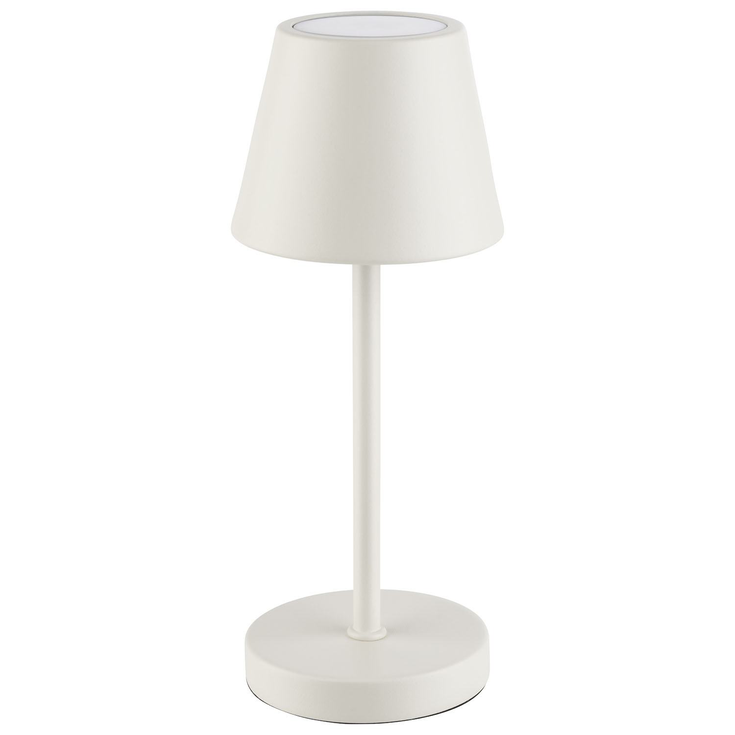 Tischleuchte MERLE MICRO, Metall, Farbe: whisper white, 1x LED 1,0 W / 100 lm, dimmbar in 3 Stufen, D: 8 cm, H: 20 cm