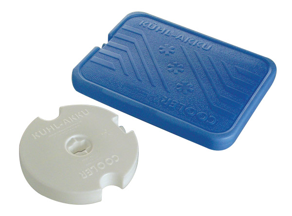 Kühlakku BRIDGE D: 15 cm, H: 2,5 cm, Polyethylen, weiss