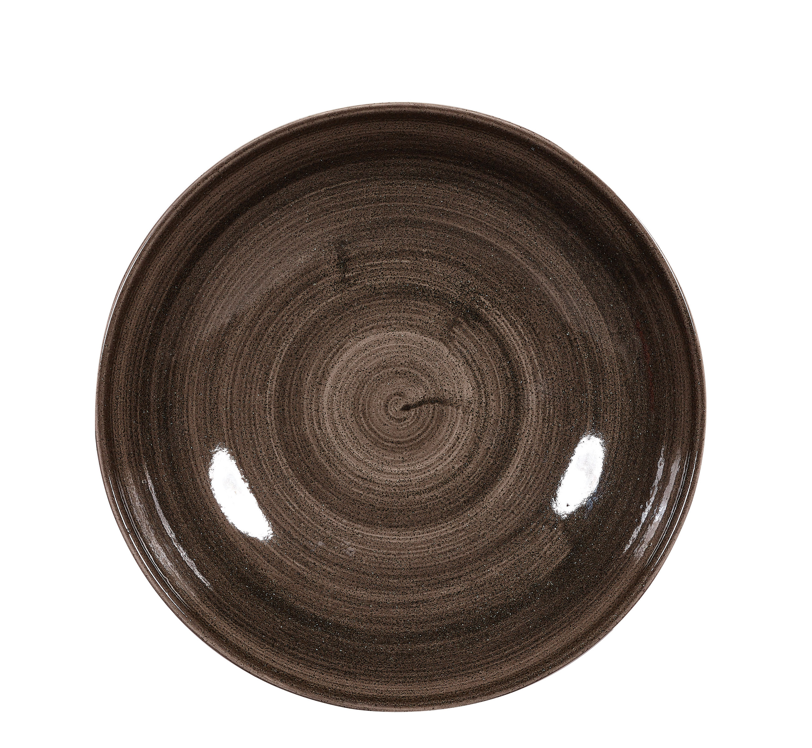 Churchill, Stonecast Patina : Iron Black - Teller flach Coup, 21,7 cm