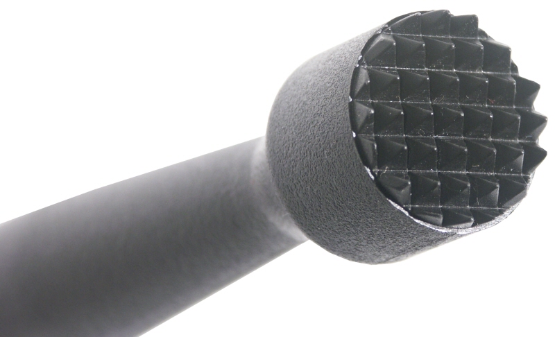 Caipirinha-Stößel, schwarz, gezahnt, Polypropylen, L: 22,5 cm, D: 2,7 cm