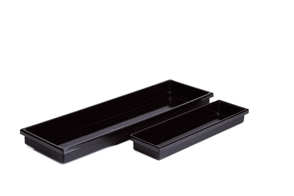 Polystyrolwanne L FRAMES 79,5 x 26,5 cm, schwarz