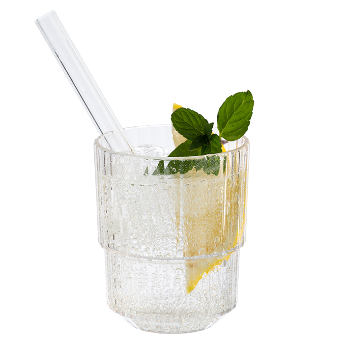 Trinkbecher Linea, Tritan, D: 6,5 cm, H: 8 cm, I: 150 ml, Farbe: crystal clear