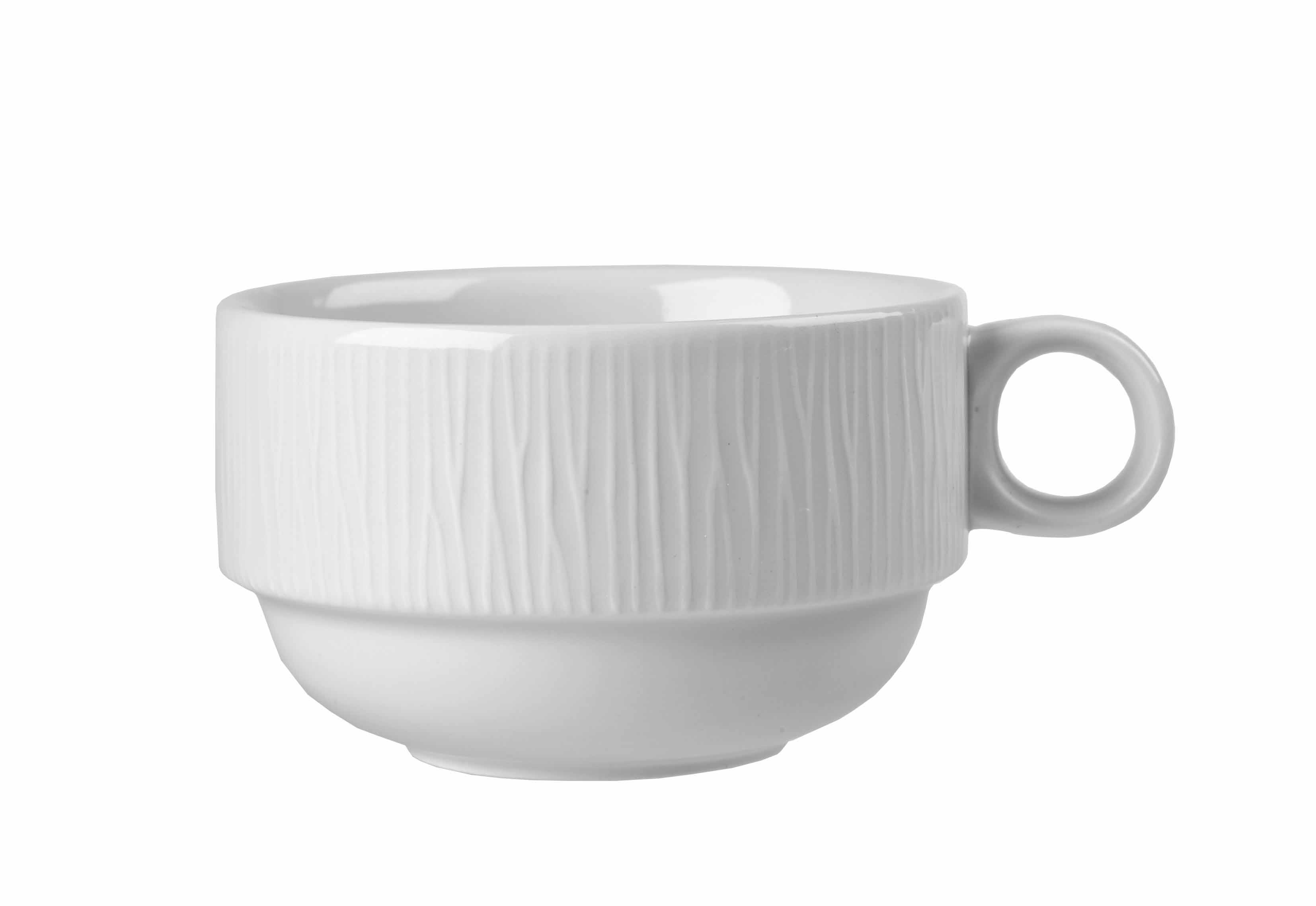 Churchill, Bamboo - Kaffee- Obere stapelbar, uni/ weiss, 0,28 ltr.