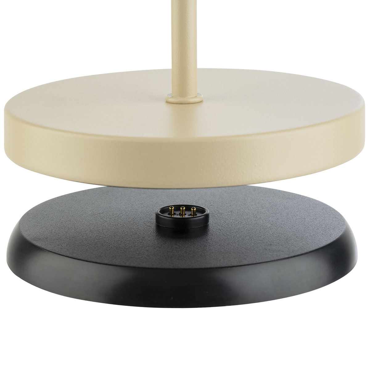 Tischleuchte MERLE, Metall, Farbe: sandfarben, 1x LED 2,0 W / 270 lm, dimmbar in 3 Stufen, D: 11 cm, H: 30,5 cm