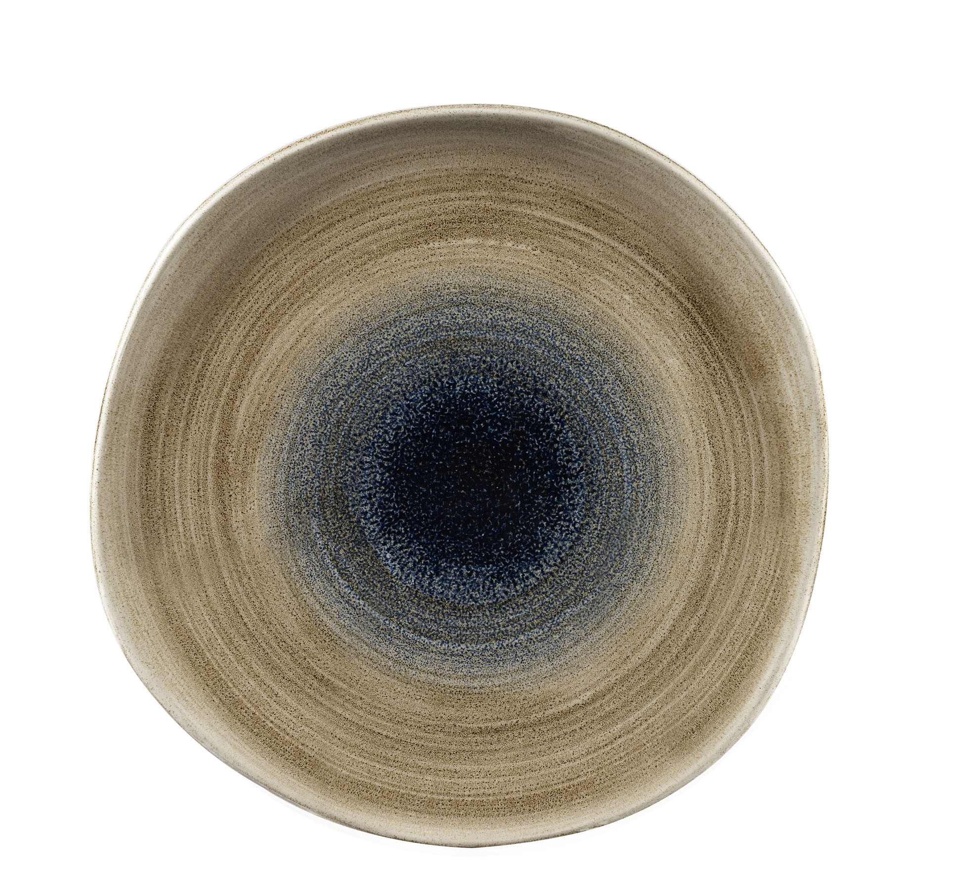 Churchill, Stonecast Aqueous : Bayou - Teller flach Organisch, 26,4 cm