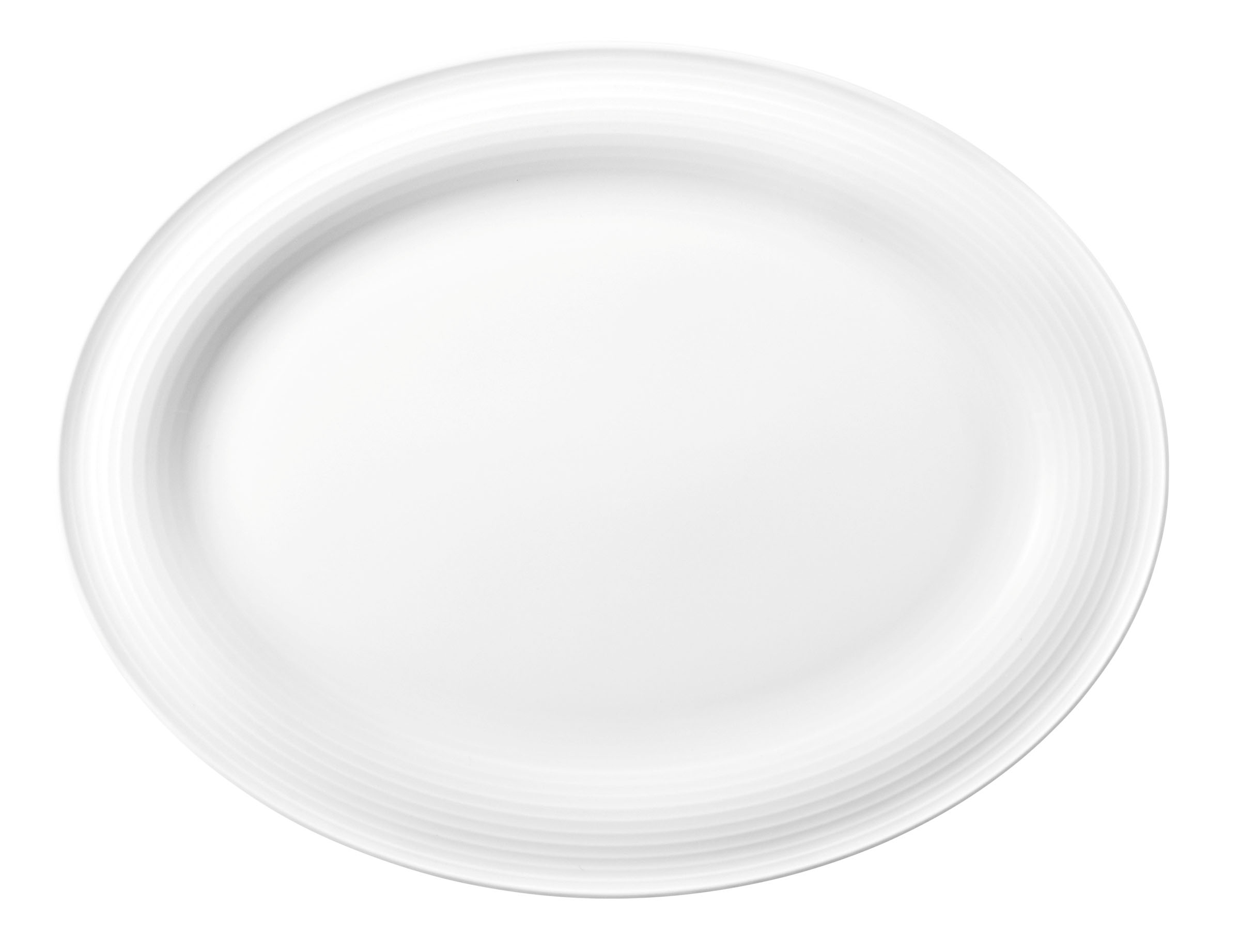 Seltmann Weiden, Blues - Platte oval, weiss, uni, 31 cm