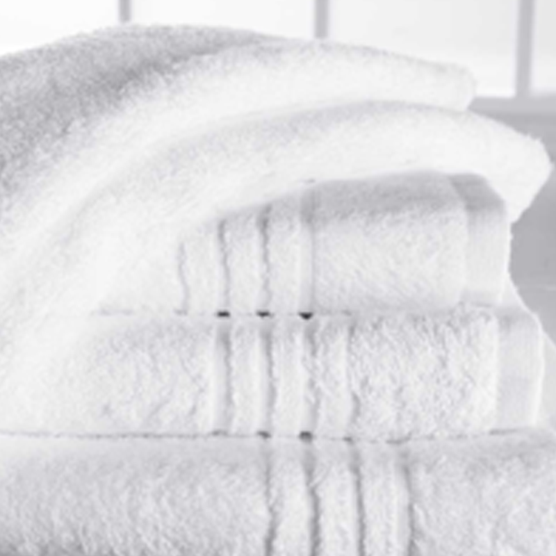 Augsburg - Walkfrottier m. 4er- Zierstreifen, 500 g/ m²