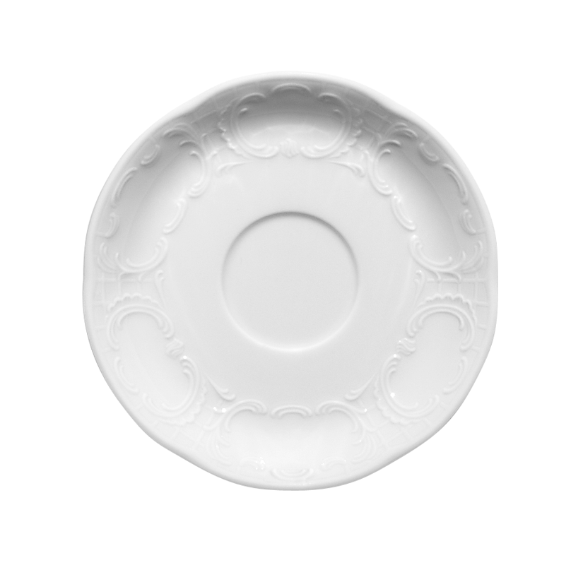Bauscher, Mozart - Untertasse rund 20, weiss, uni, 14,6 cm